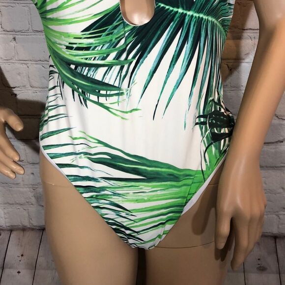 TiniBikini Palm Fronds Print One Piece Swimsuit XL - Picture 5 of 16